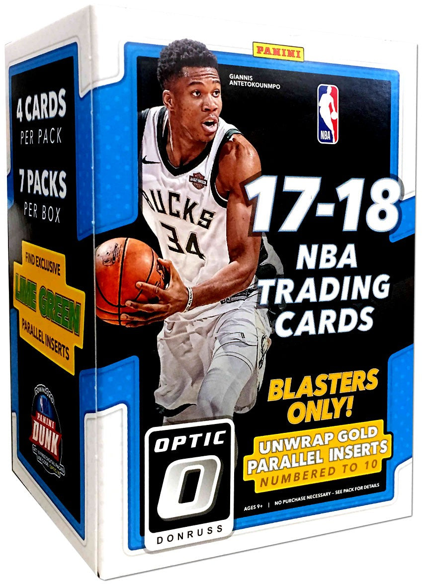 Panini Optic Donruss NBA Trading Cards Blaster Box 17-18