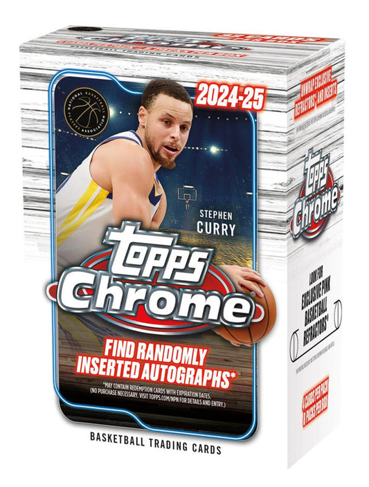 2024-2025 Topps Chrome Basketball Blaster Box