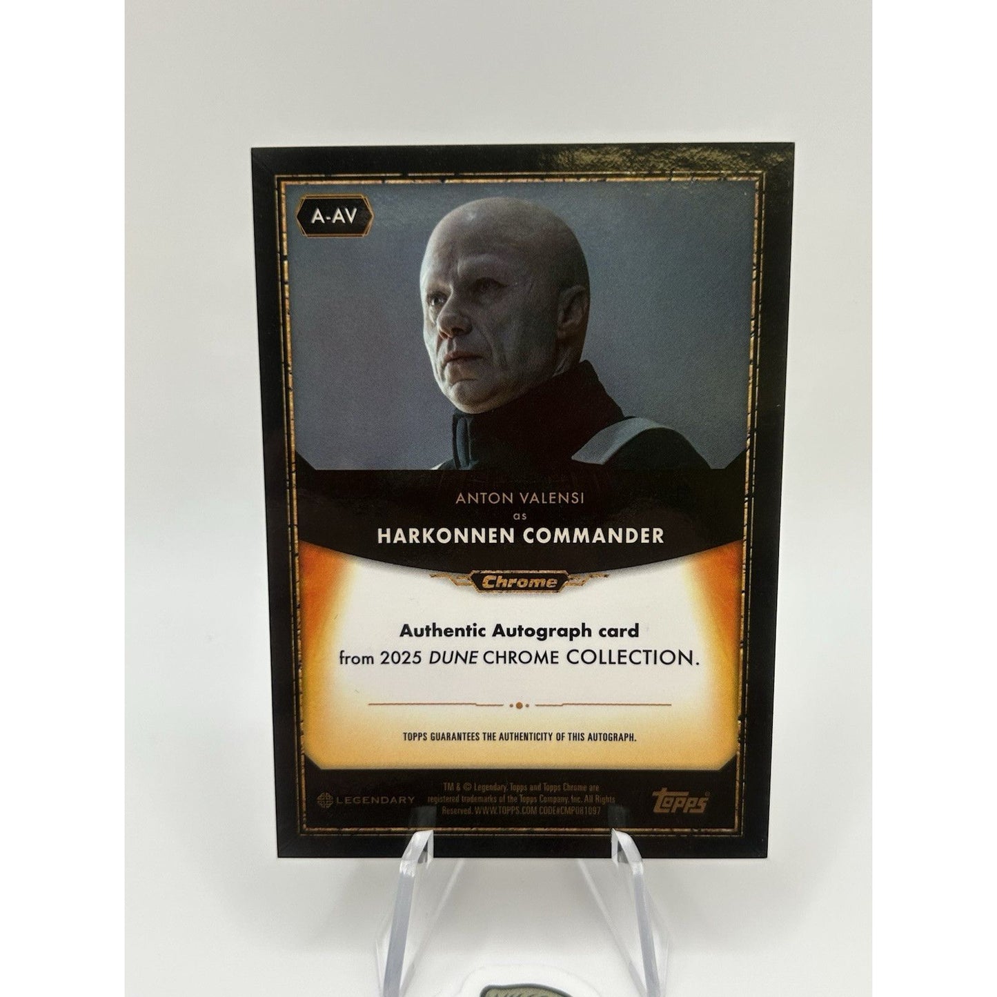 2024 Topps Chrome Dune Harkonnen Commander Auto Refractor