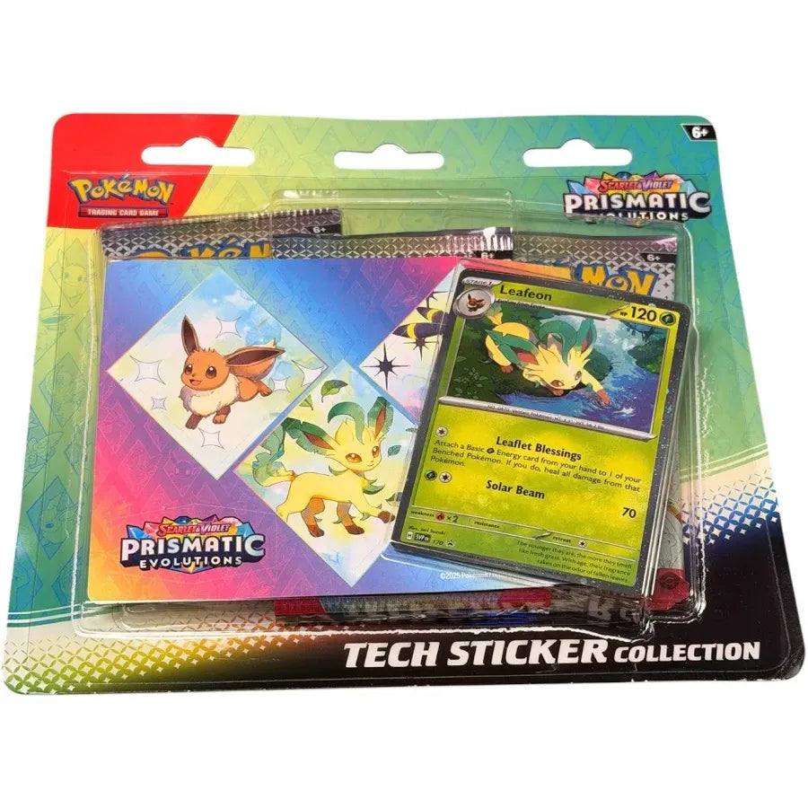 Pokémon TCG: Scarlet & Violet – Prismatic Evolutions Tech Sticker Coll – IT'S TIME! Sports Cards, TCG and eSports
