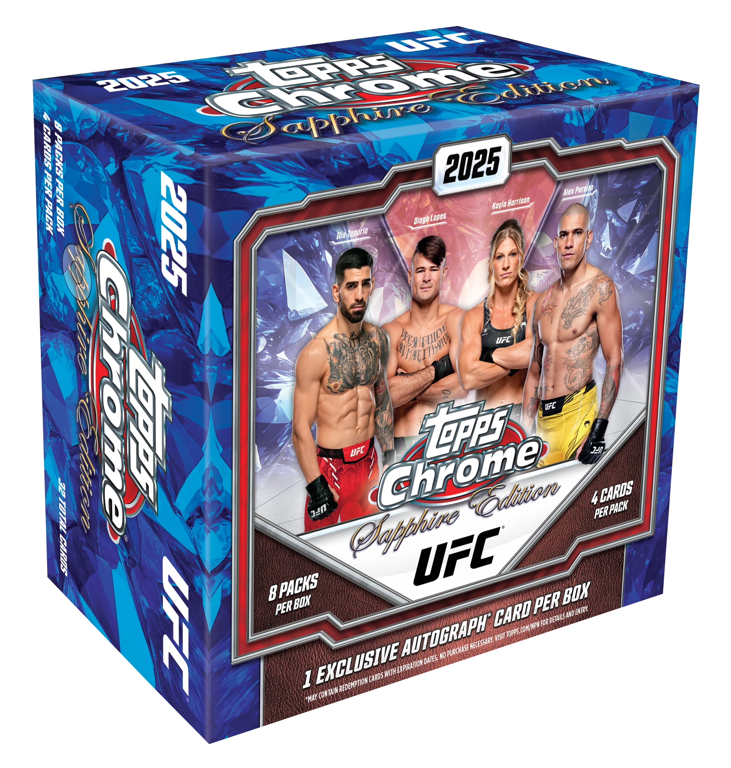 2025 Topps Chrome Sapphire Edition UFC Hobby Box