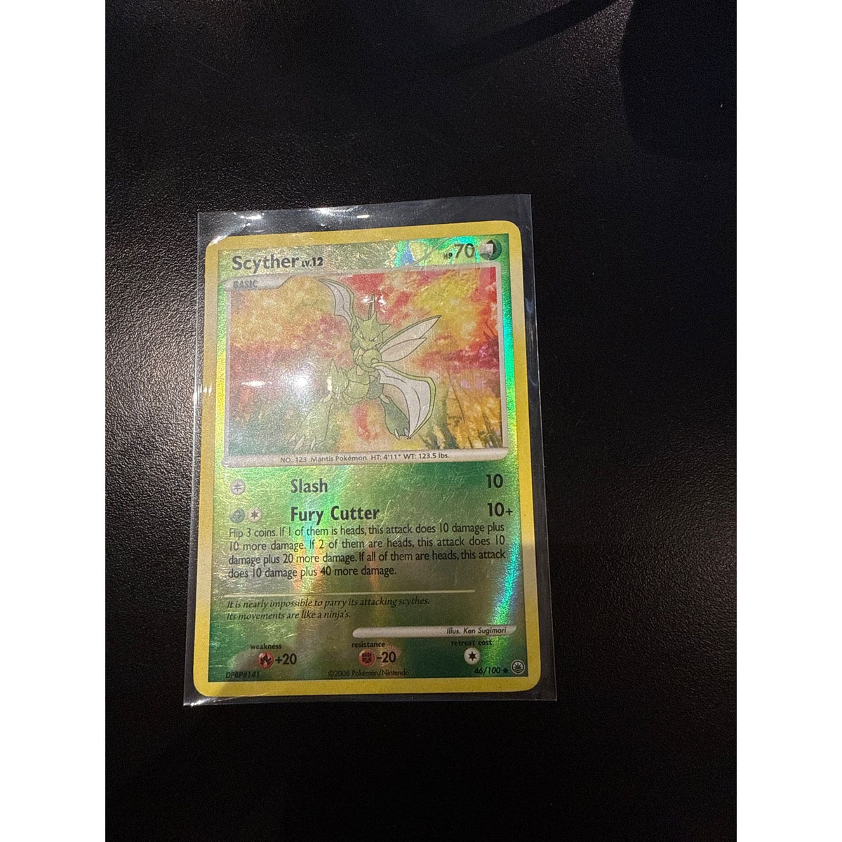 2008 Scyther Reverse Holo #46/100