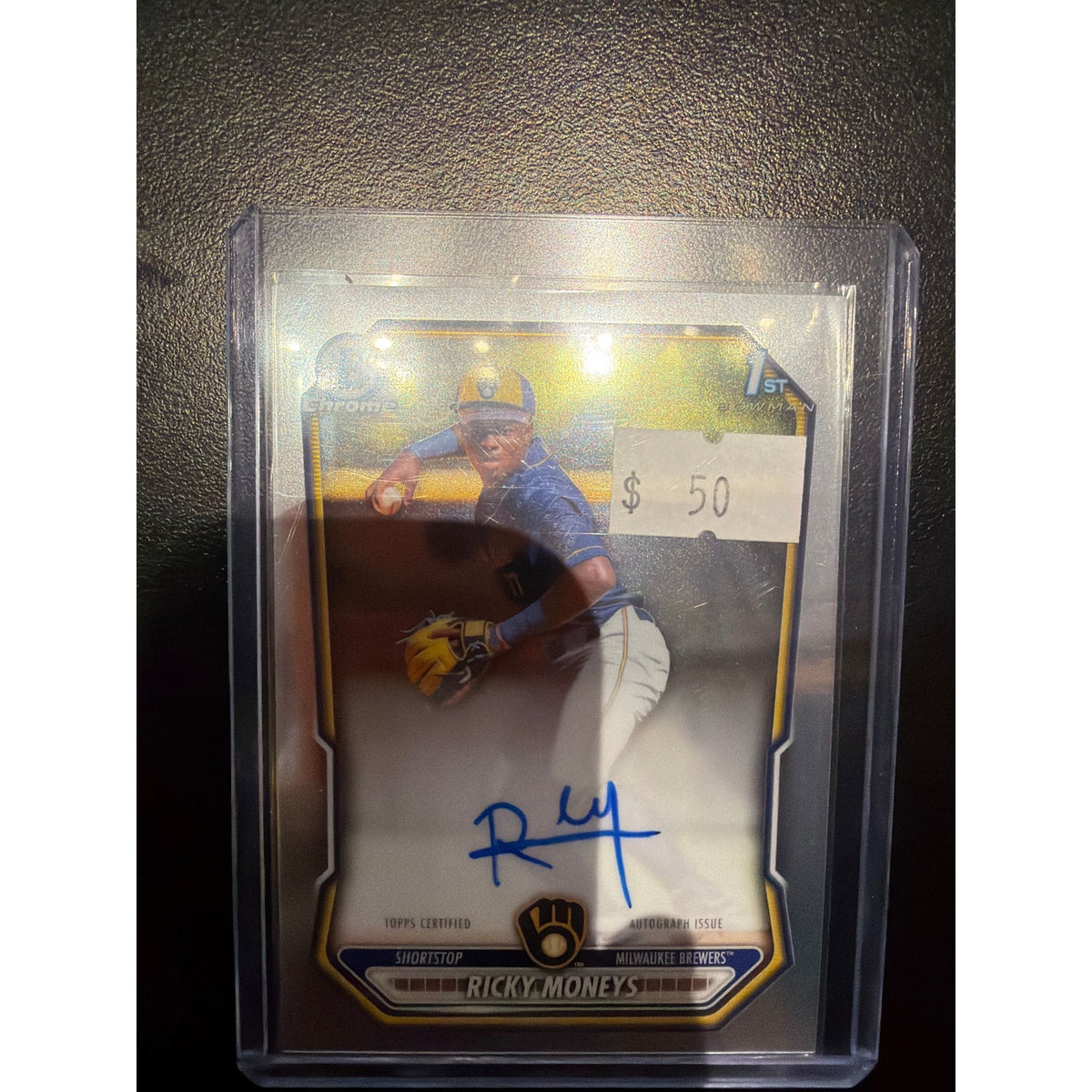 Bowman Chrome Ricky Moneys auto