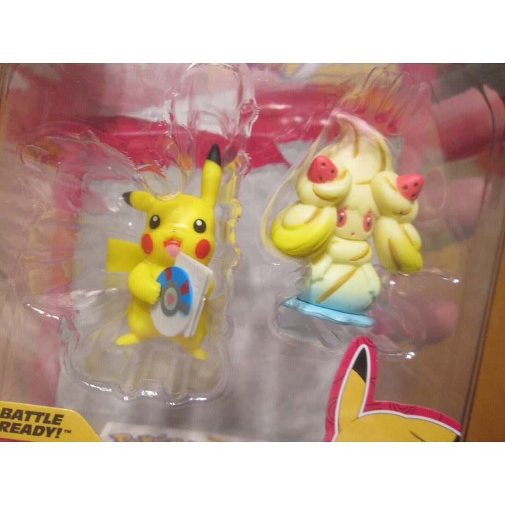 Jazwares Pokemon Battle Figure Pikachu & Alcremie Mini Figure 2-Pack