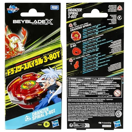 Beyblade X: Dranzer Spiral 3-80T Anniversary X-Over Set