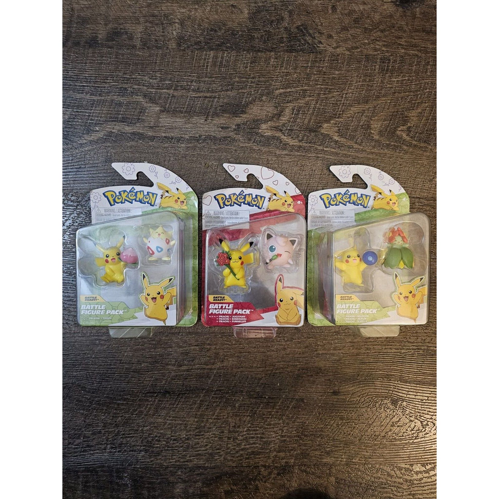 Jazwares Pokemon Battle Figure Pikachu & Alcremie Mini Figure 2-Pack