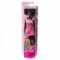 Barbie Afro in Pink Print Dress