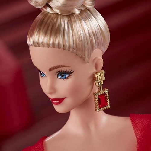 Barbie Signature Doll 80th Anniversary of Mattel Red Tulle Dress