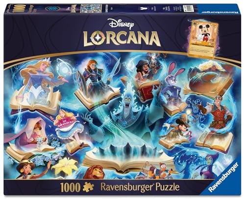 Ravensburger Disney Lorcana Glimmers of the Realm Sapphire 1000-Piece Puzzle 13 x 10