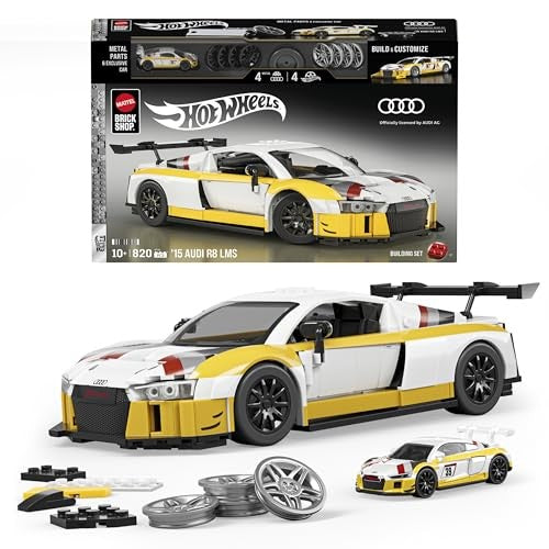 Hot Wheels Mattel Brick Shop Elite Audi R8 LMS