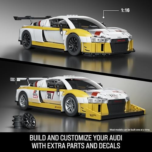 Hot Wheels Mattel Brick Shop Elite Audi R8 LMS