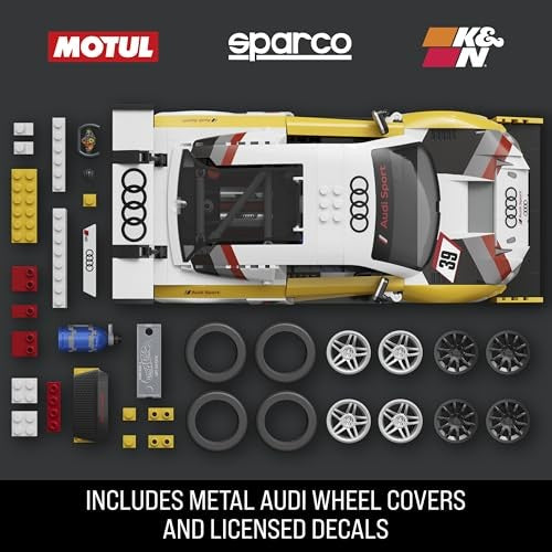 Hot Wheels Mattel Brick Shop Elite Audi R8 LMS