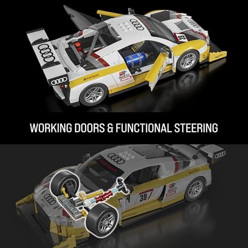 Hot Wheels Mattel Brick Shop Elite Audi R8 LMS