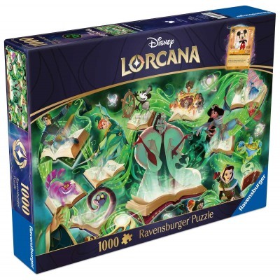 Ravensburger Disney Lorcana Glimmers of the Realm Emerald 1000 Piece Jigsaw Puzzle