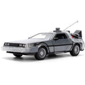 Jada Toys Back to the Future 40th Anniversary - DeLorean Time Machine 1:24 Scale Die-Cast with Lights