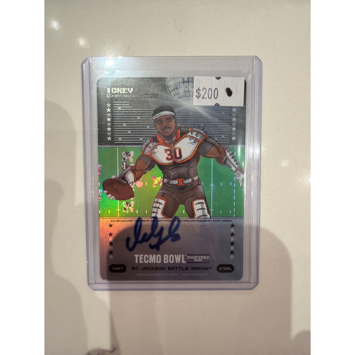 2026 Bo Jackson Battle Arena Tecmo Bowl Inspired Ink Ickey Woods #IWA7
