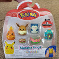 Jazwares LLC Squish-a-longs Pokémon Mini-Squish Eevee Snorlax Bellibolt Torchic 4-Pack