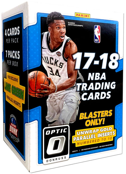 Panini Optic Donruss NBA Trading Cards Blaster Box 17-18