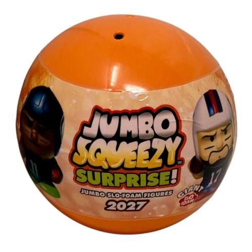 SqueezyMates Party Animal 1 NFL Football Series 6 Jumbo Squeezy Mate Capsule 4-Inch