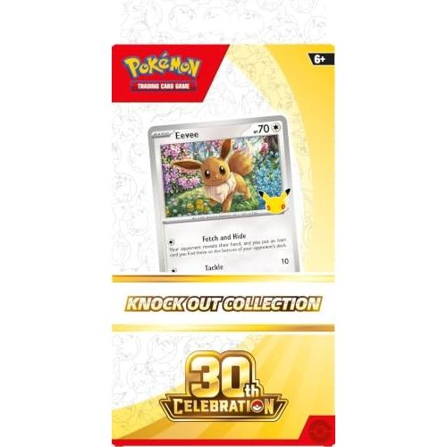 Pokémon 30th Celebration Knock Out Collection Eevee Foil Card