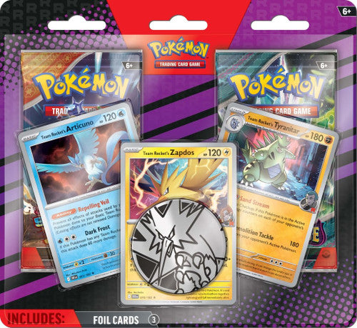 Pokémon TCG: Team Rocket’s Articuno, Zapdos & Tyranitar Enhanced 2-Pack Blister