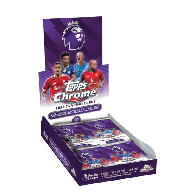 2026 Topps Chrome English Premier League Soccer Hobby Box
