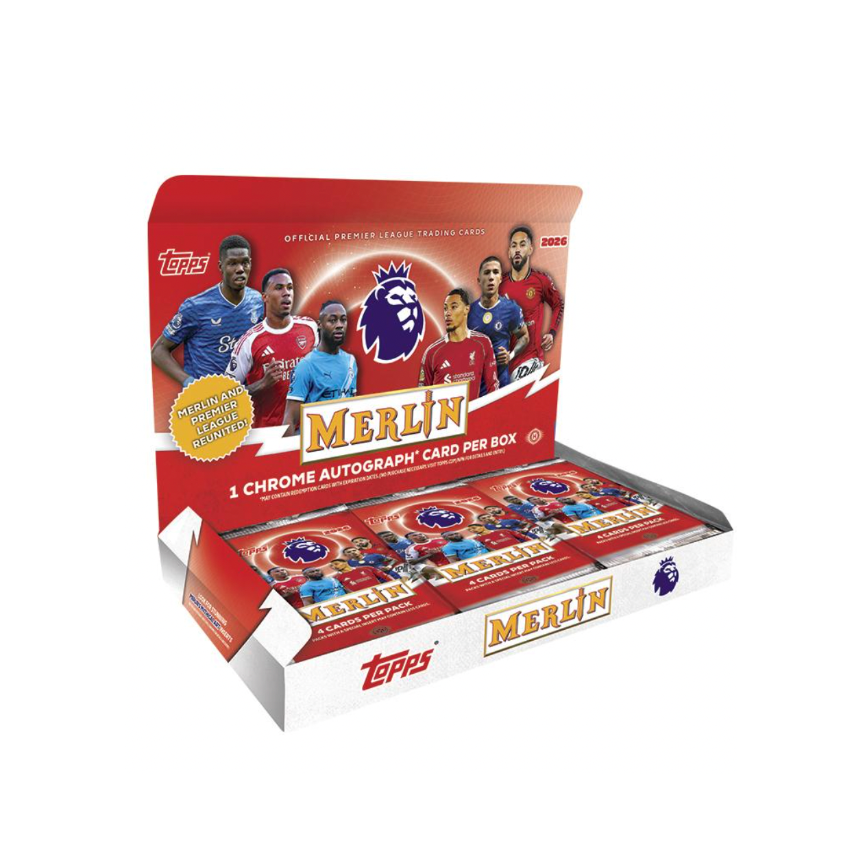 2025-26 Topps Merlin English Premier League Soccer Hobby Box