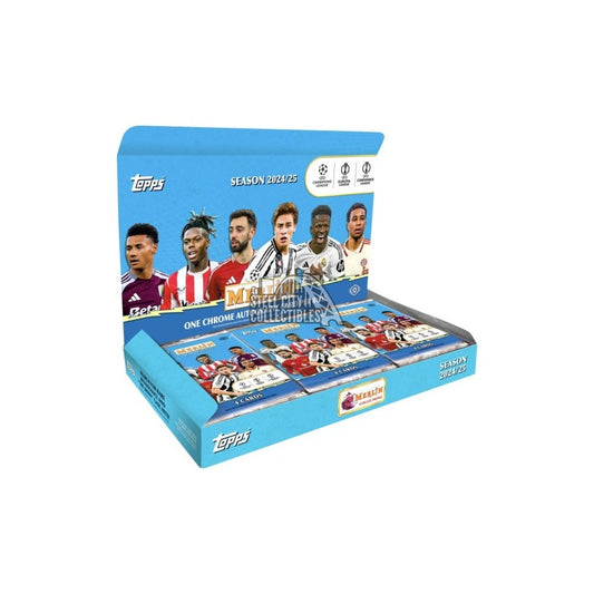 2024-25 Topps UEFA Club Competitions Merlin Chrome Soccer Hobby Box