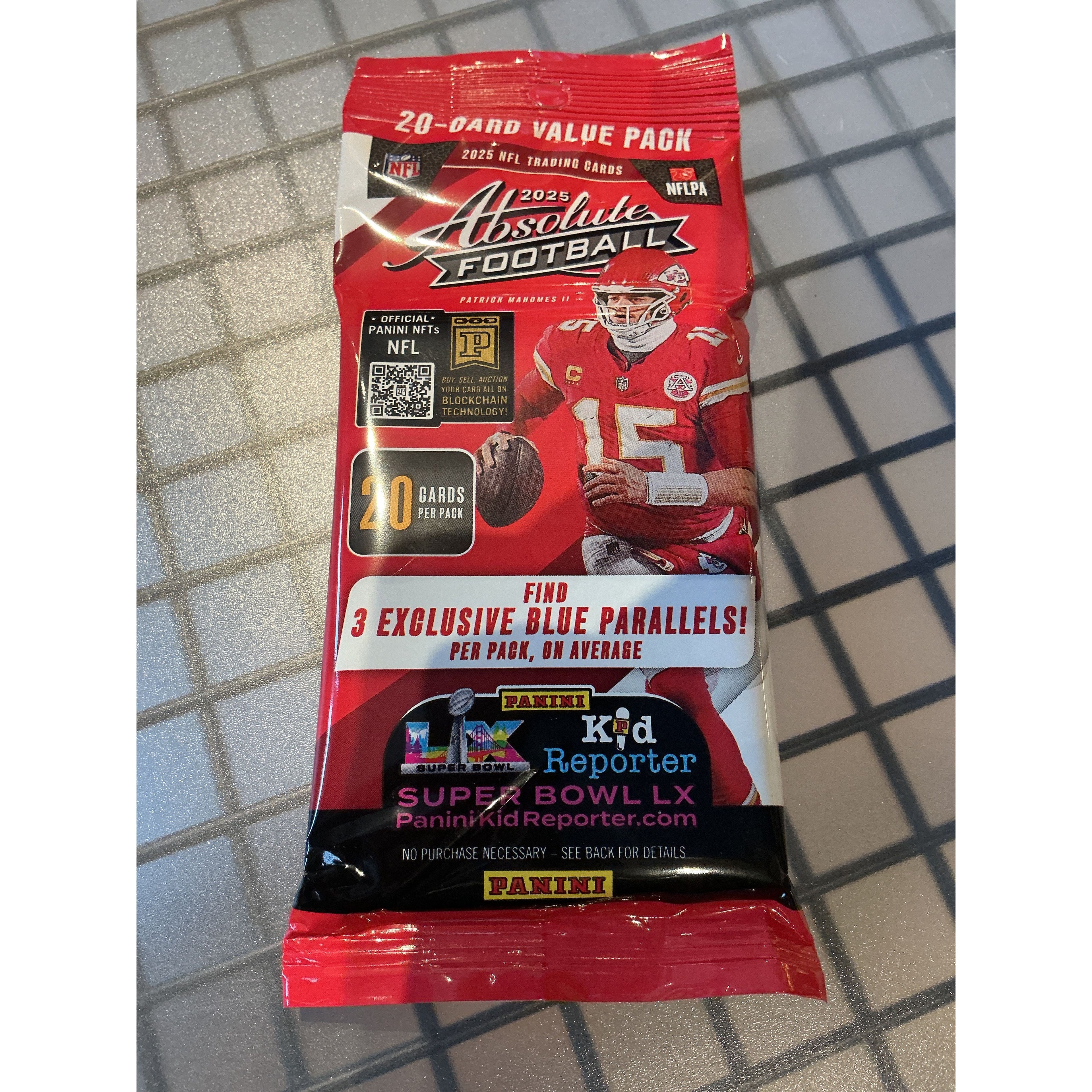 2025 Panini Absolute Football 20-card Value Pack