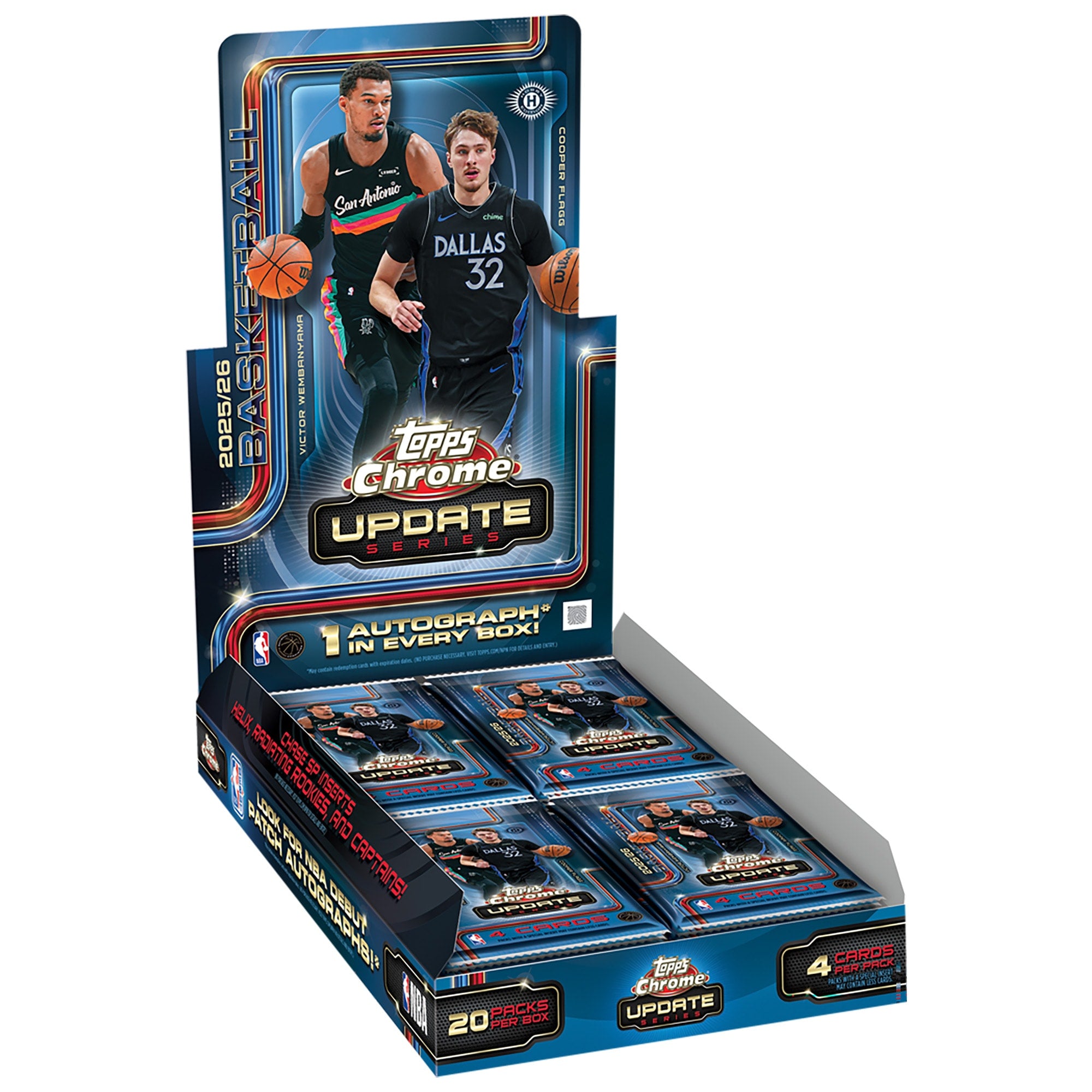 2025-26 Topps Chrome Update Series Basketball Hobby Box