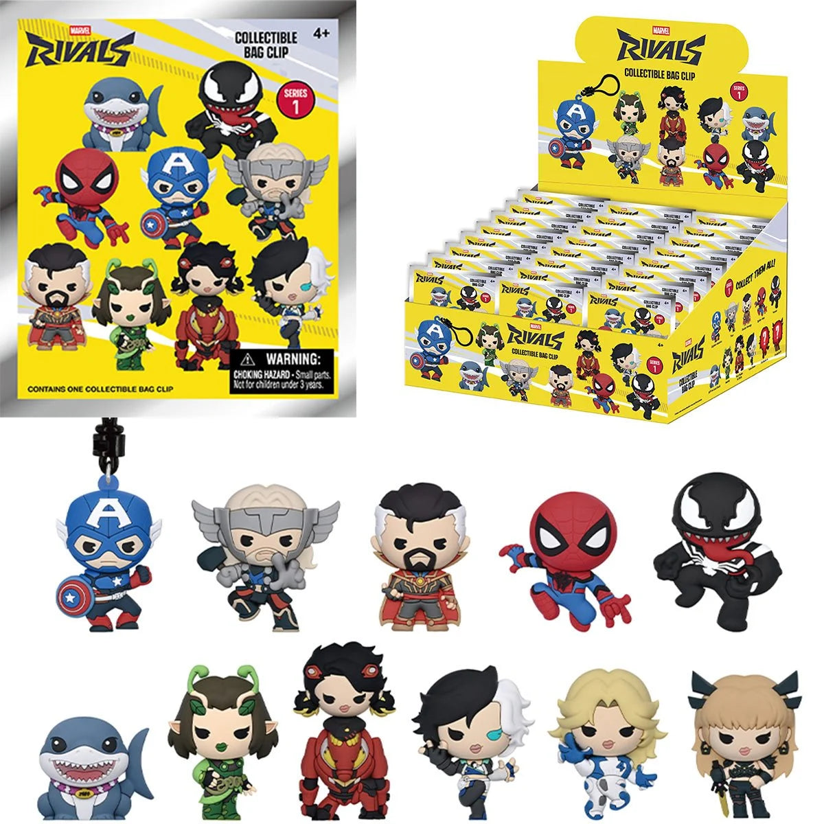 Marvel Rivals Series 1 Random 3D Foam Bag Clip