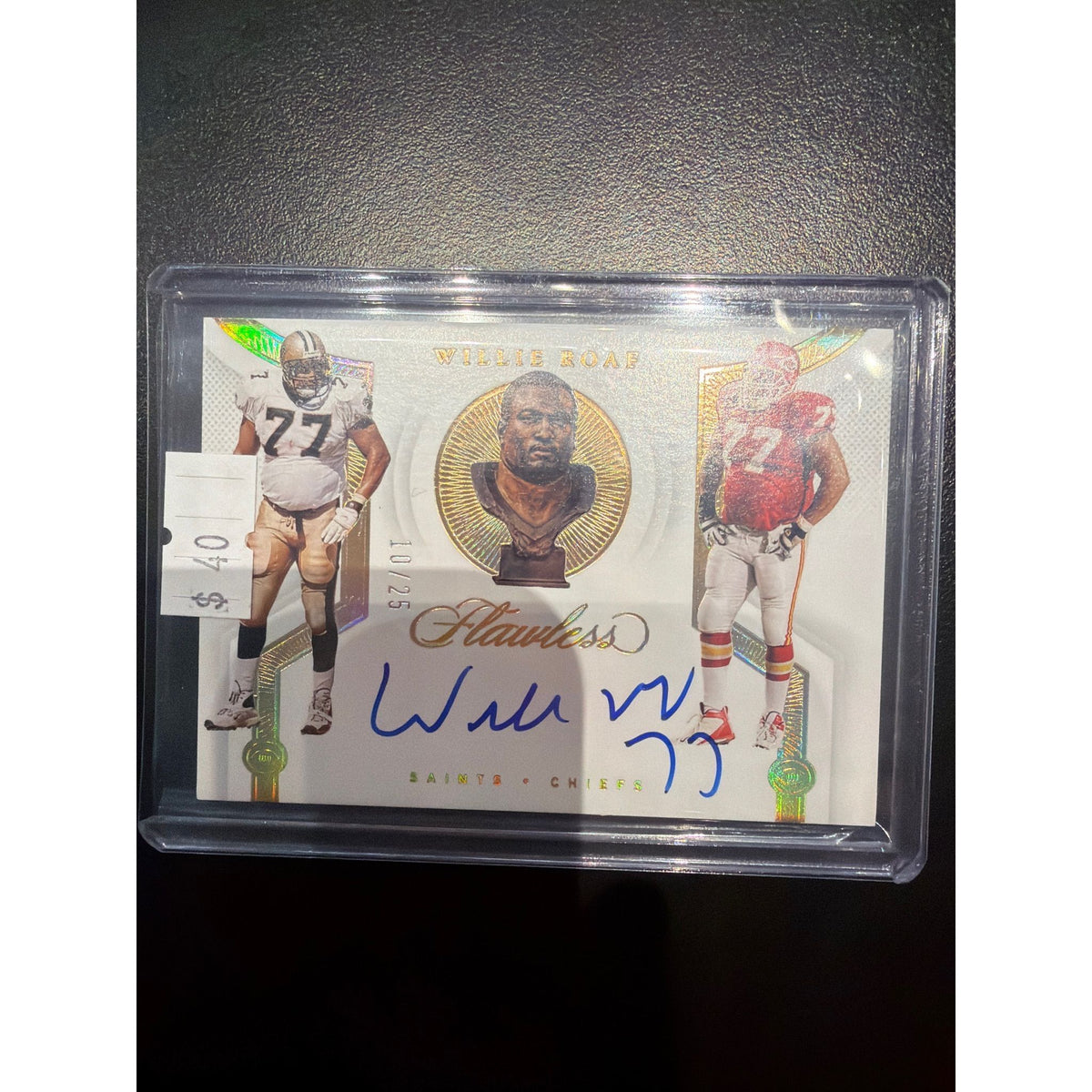 Flawless Willie Roaf Auto /25