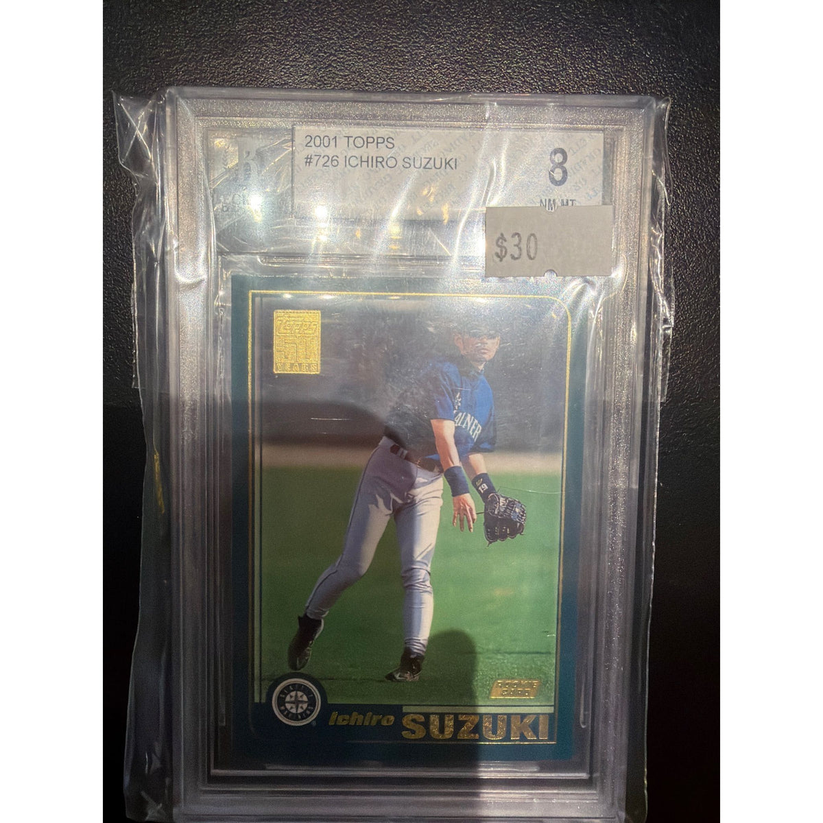 2001 Topps Ichiro Suzuki #726 BGS 8