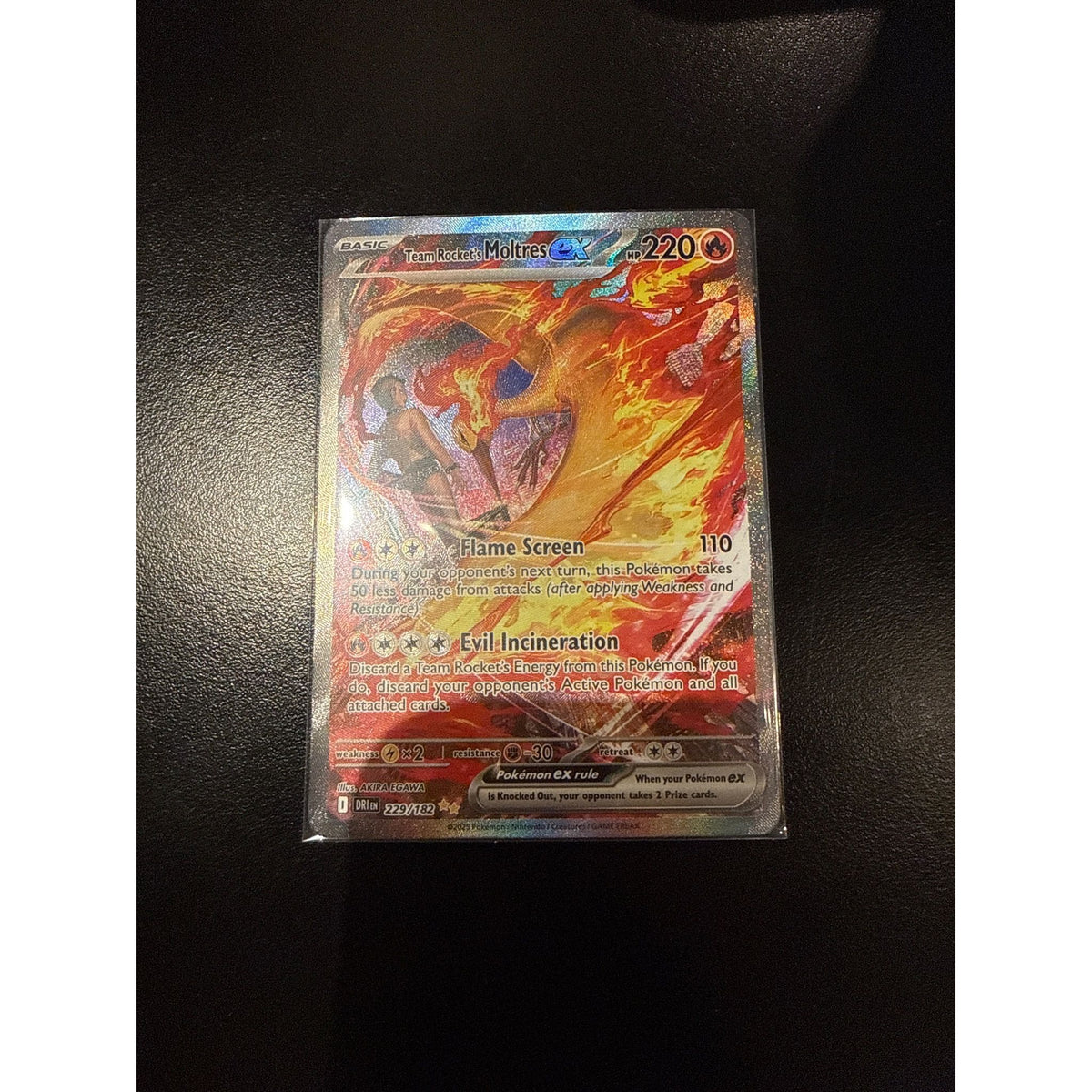 2025 Destined Rivals Team Rocket's Moltres ex #229/182