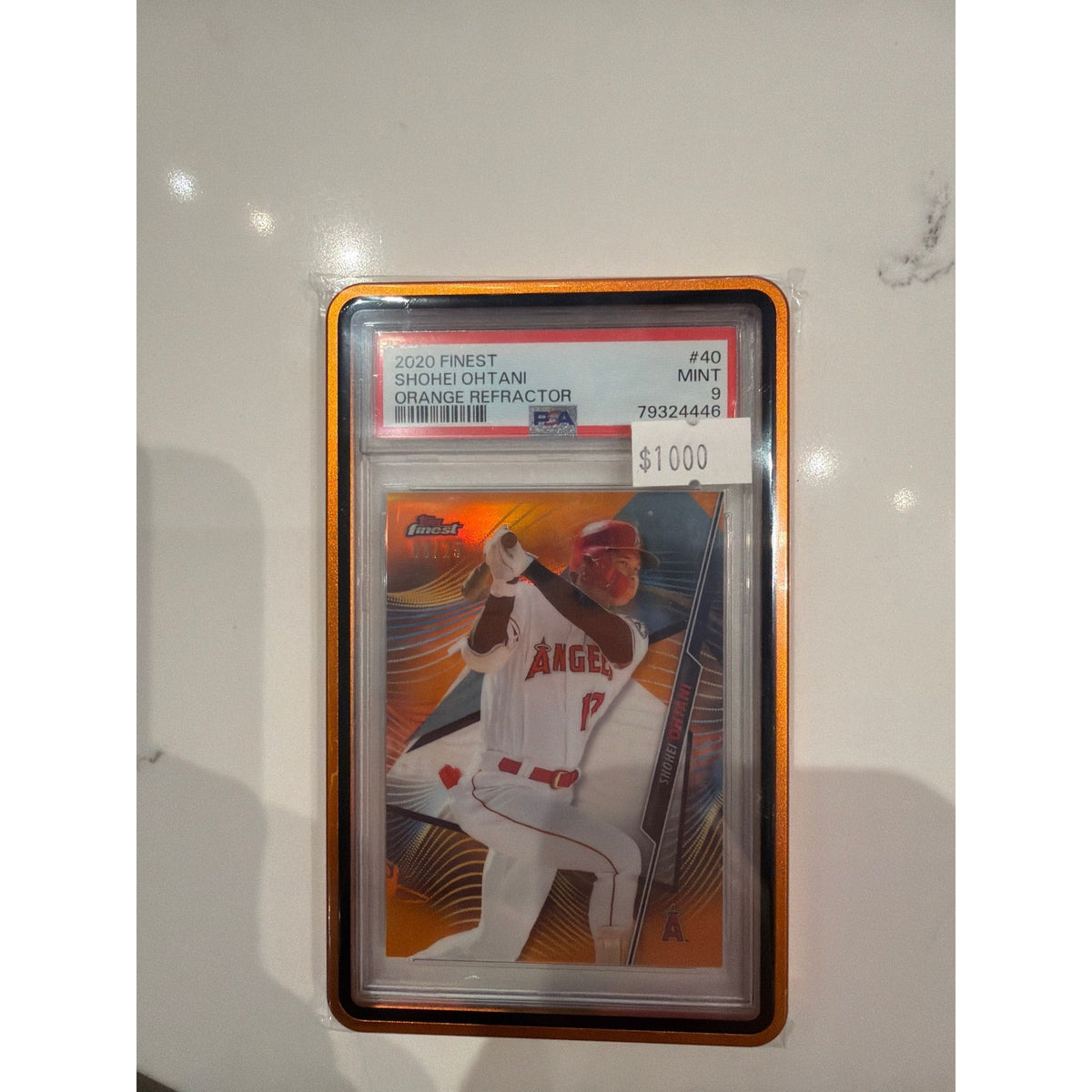 2020 Finest Orange Refractor Shohei Ohtani #40 PSA 9