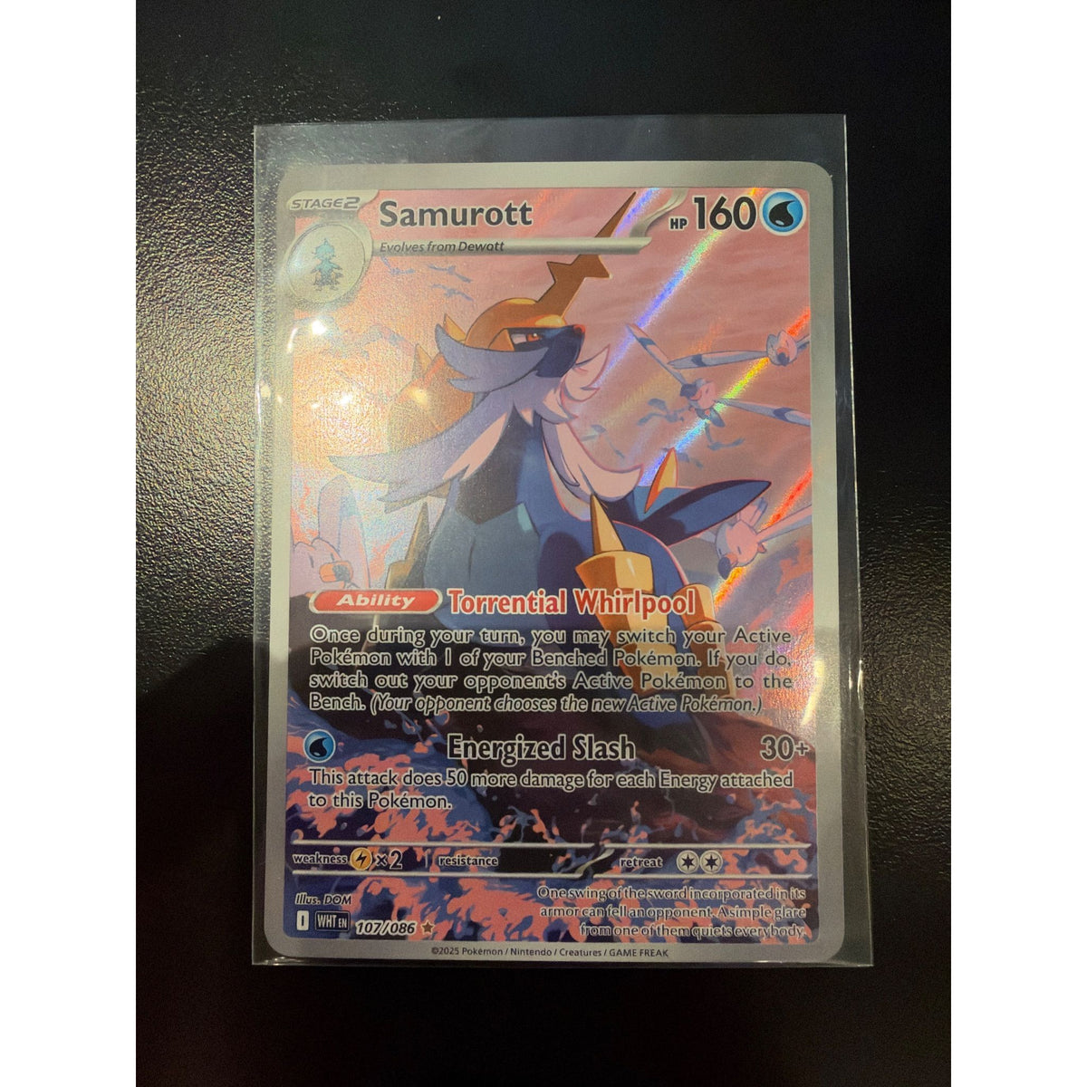 2025 White Flare Samurott #107/086