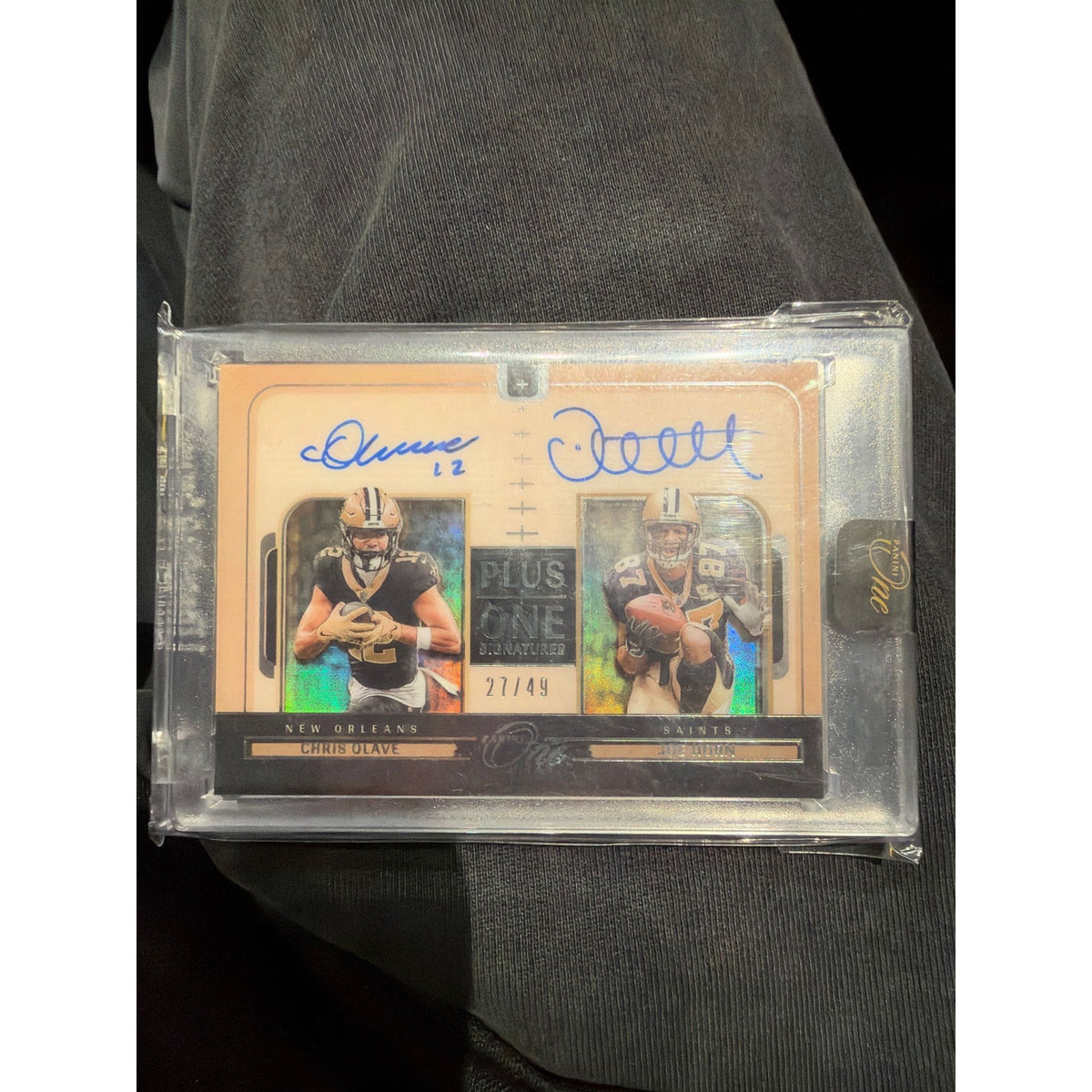 Panini One Plus One Signatures Chris Olave / Joe Horn