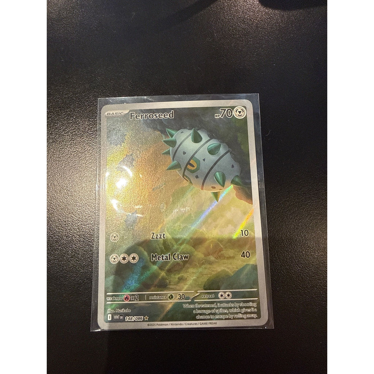2025 White Flare Ferroseed #148/086