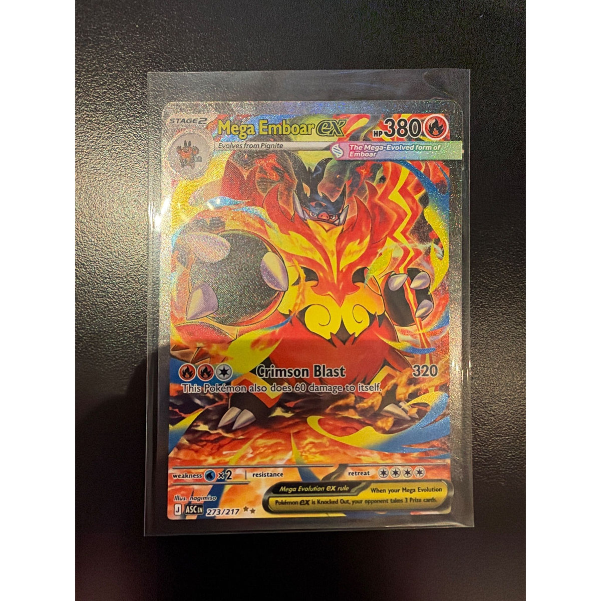 Ascended Heroes Mega Emboar ex #273/217