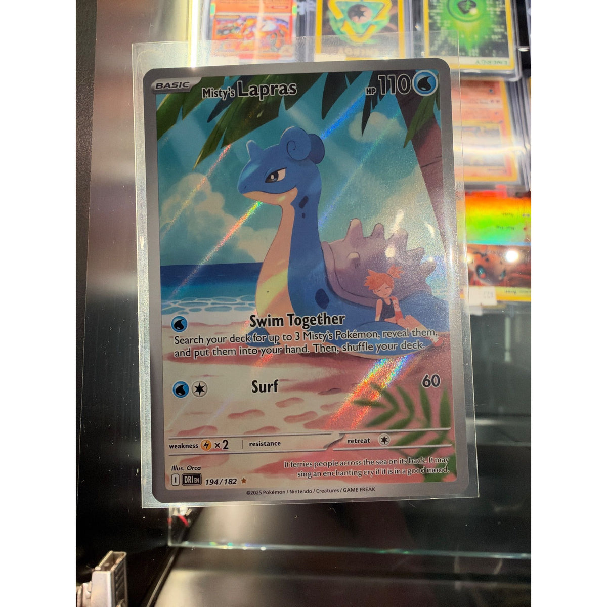 2025 Destined Rivals Misty's Lapras #194/182