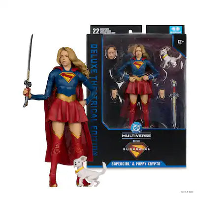 Supergirl & Puppy Krypto (DC Multiverse: Supergirl Movie) 7 Action Figure Deluxe Theatrical Edition - McFarlane Toys