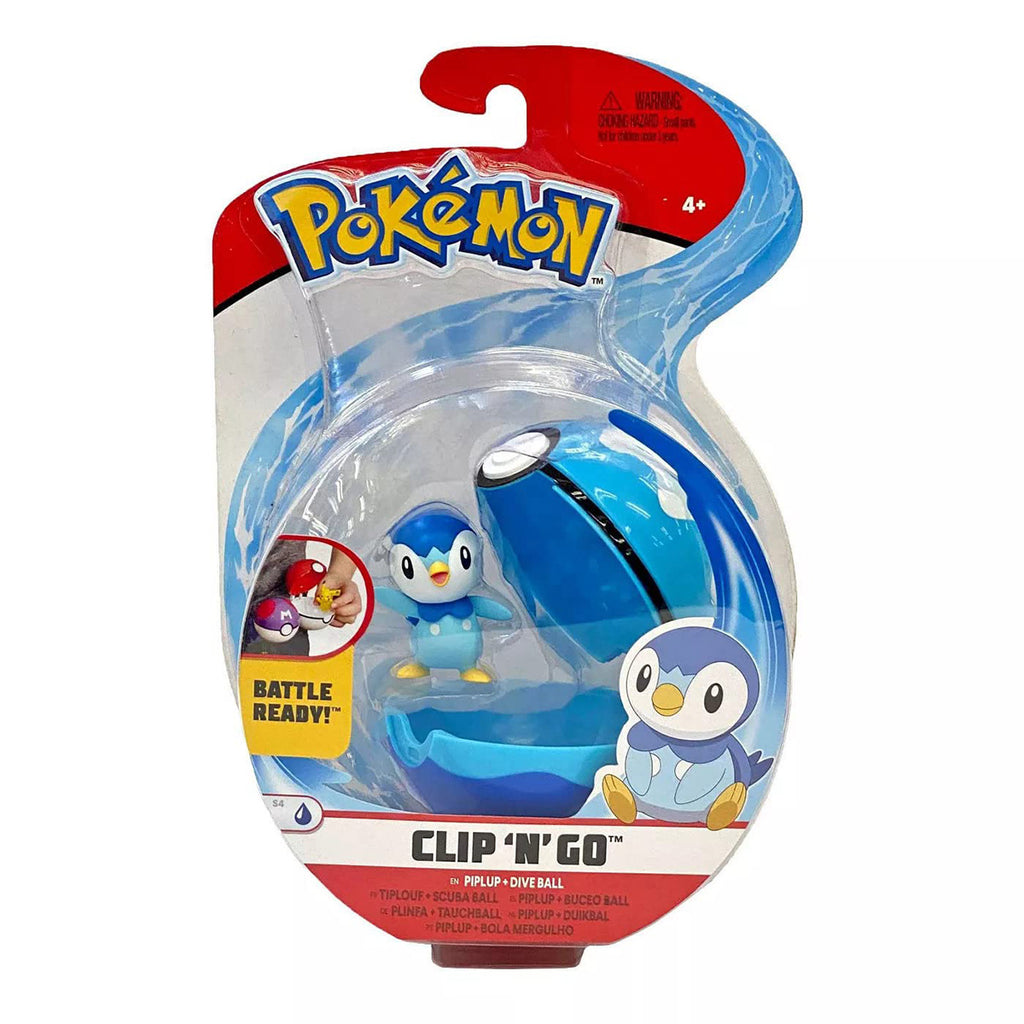 Pokemon Clip N Go Piplup and Dive Ball