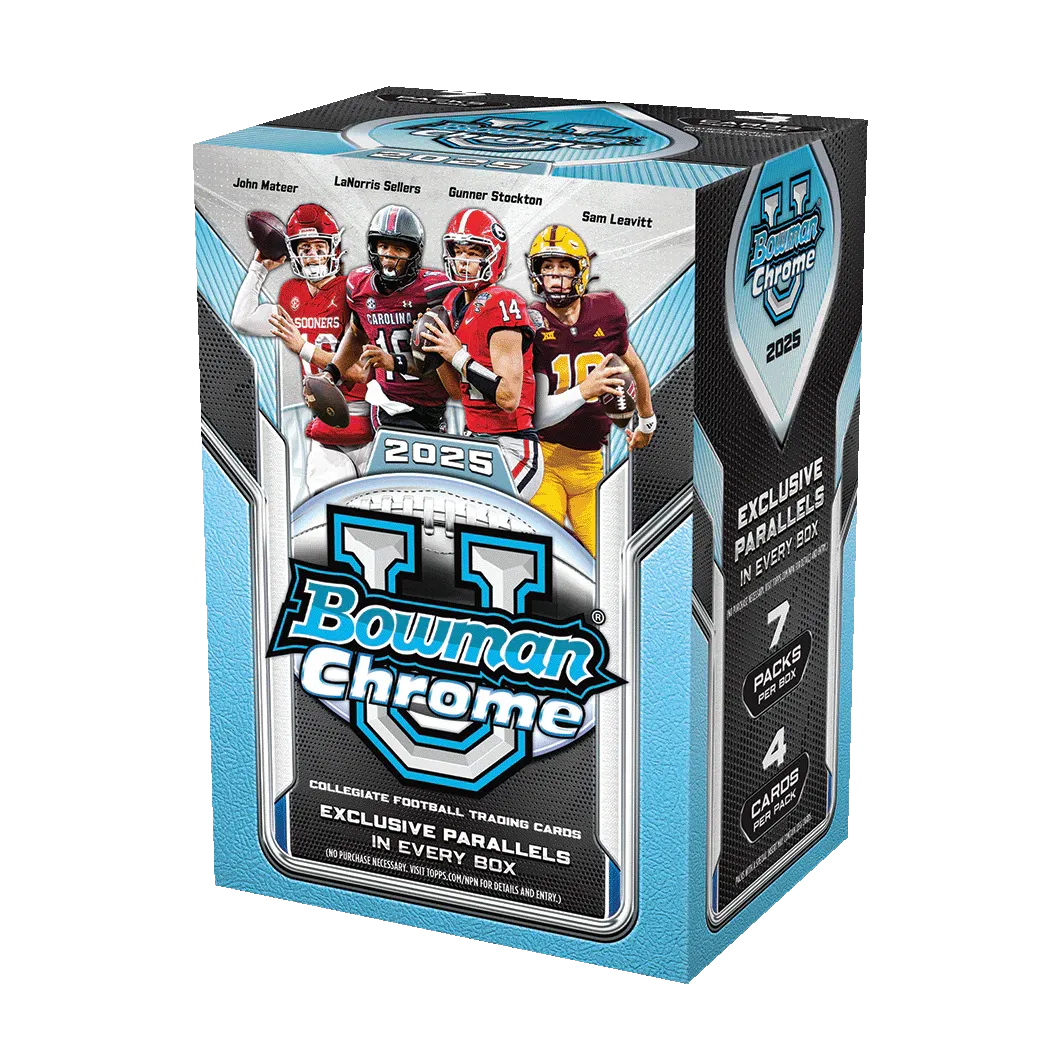 2025 BOWMAN CHROME UNIVERSITY FOOTBALL BLASTER BOX