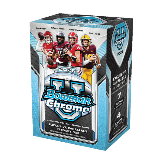 2025 BOWMAN CHROME UNIVERSITY FOOTBALL BLASTER BOX