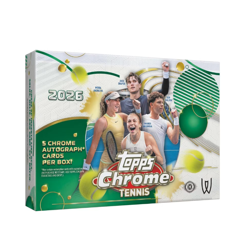 Topps 2026 Chrome Tennis Delight Box