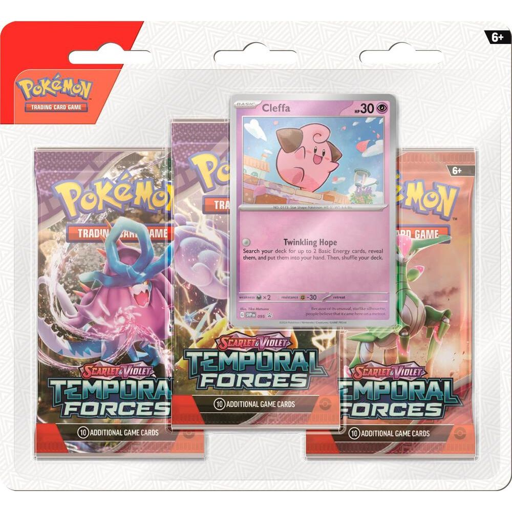 Pokémon TCG: Scarlet & Violet - Temporal Forces 3-Pack Blister [Cleffa]