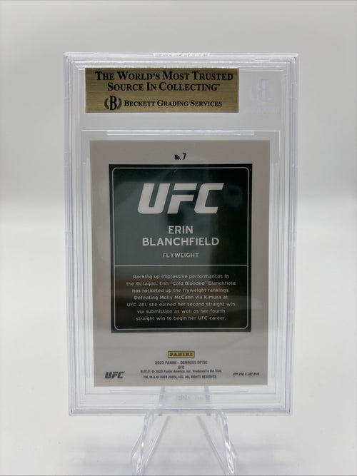 2023 Donruss Optic UFC Erin Blanchfield Downtown! BGS 9.5