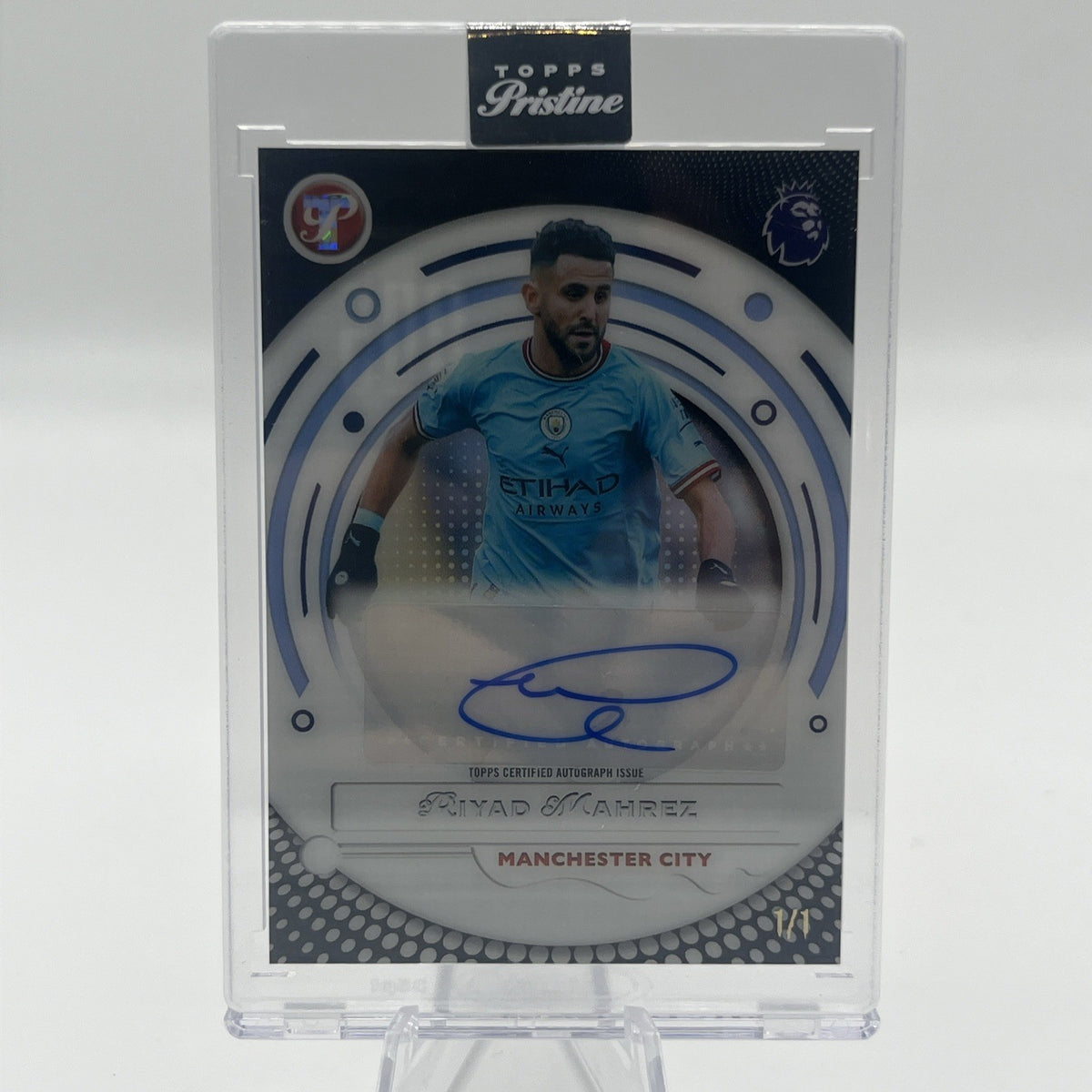 RIYAD MAHREZ 2025-26 Topps Pristine Man City Black Auto 1/1