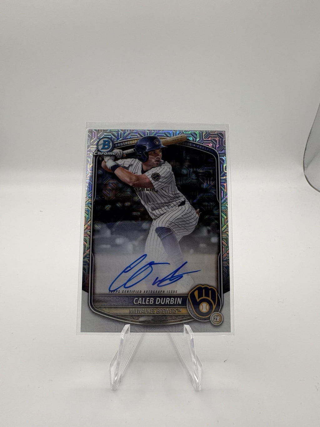 2025 Bowman - Chrome Prospect Mega Box Autographs Caleb Durbin #BMA-CDU (AU, RC)