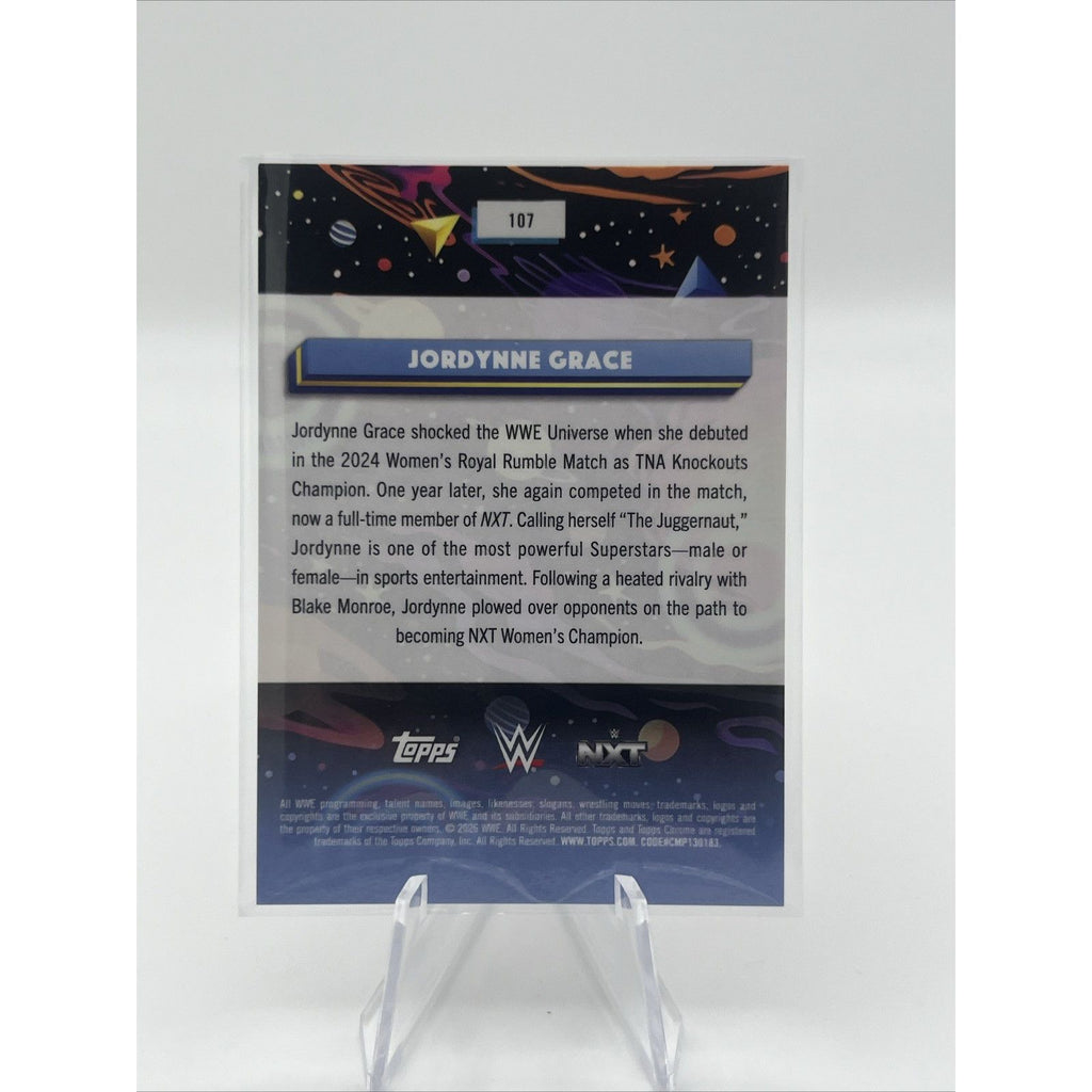 2026 Topps Cosmic Chrome Jordynne Grace Orange Galactic /25